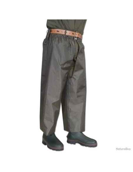 cuissard leger anti ronces polyester double coton kaki chasse foret taille s