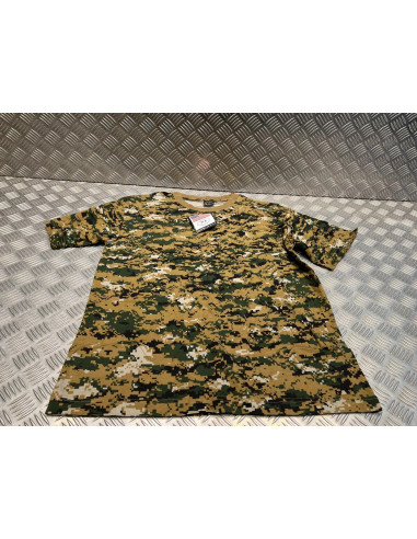 t shirt mfh camo digital woodland neuf taille m 00104c