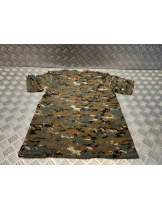t shirt mil-tec camo digital woodland neuf 11012071 2