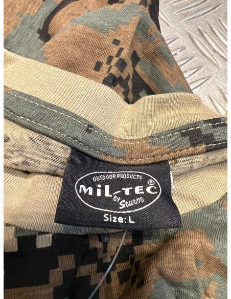 t shirt mil-tec camo digital woodland neuf 11012071