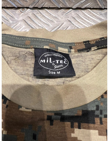 t shirt mil-tec camo digital woodland neuf 11012071