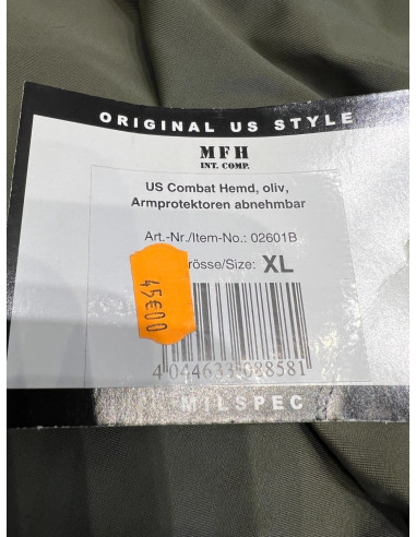 chemise t shirt combat us vert olive mfh 02601b taille xl neuf