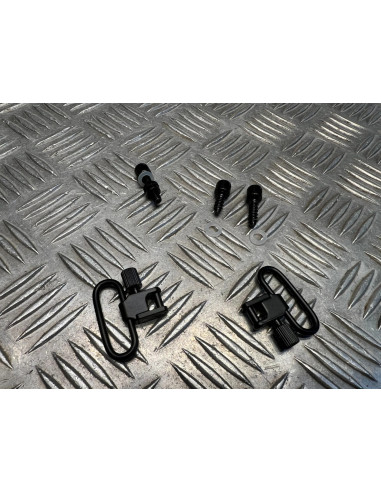 kit 2 attaches sangle corde tactique avec 3 fixations chasse airsoft foret