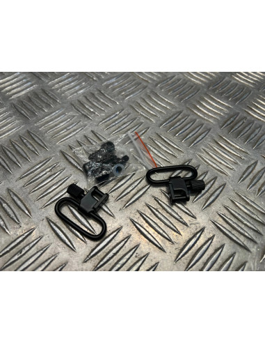 kit 2 attaches sangle corde tactique avec 3 fixations chasse airsoft foret