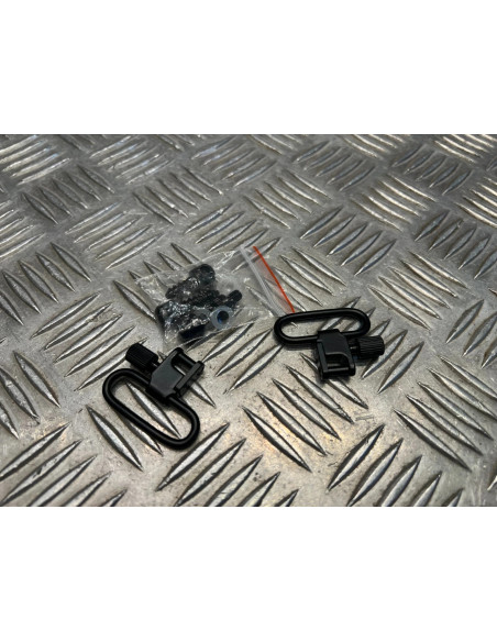 kit 2 attaches sangle corde tactique avec 3 fixations chasse airsoft foret