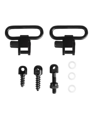 kit 2 attaches sangle corde tactique avec 3 fixations chasse airsoft foret