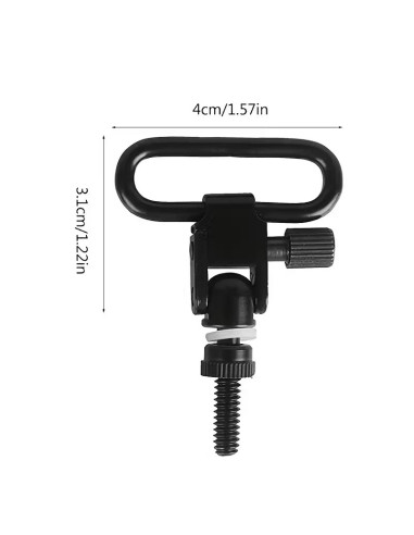 kit 2 attaches sangle corde tactique avec 3 fixations chasse airsoft foret