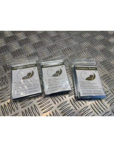 3 x couvertures thermique urgence survie secours sauvetage randonnee camping