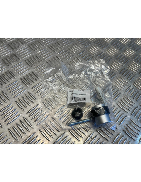 butee butoir de porte au sol vachette 3737 en zamak anodise argent amortisseur