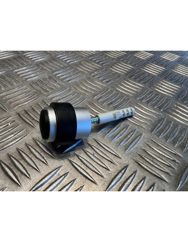 butee butoir de porte au sol vachette 3737 en zamak anodise argent amortisseur