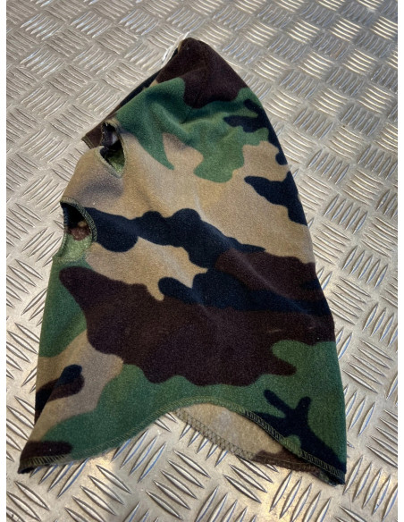 cagoule confort chaude micro polaire camo neuf
