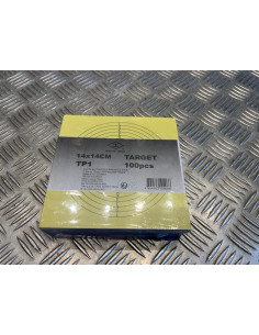 100 cartons cibles 14 x 14 cm pour le tir