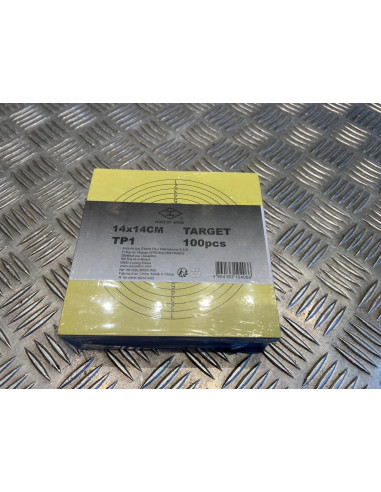 100 cartons cibles 14 x 14 cm pour le tir