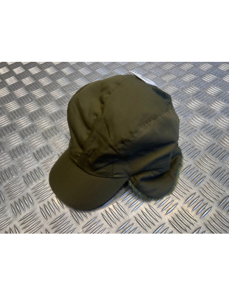 casquette fourree chaude reversible kaki ou orange taille 59/61