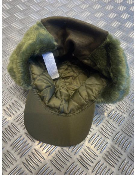 casquette fourree chaude reversible kaki ou orange taille 59/61