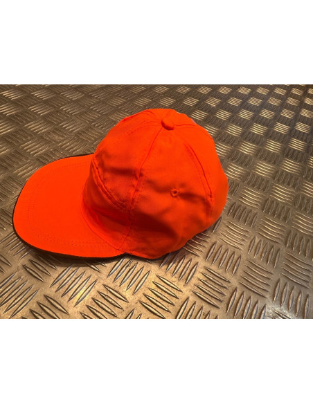 casquette reversible kaki ou orange taille reglable neuf