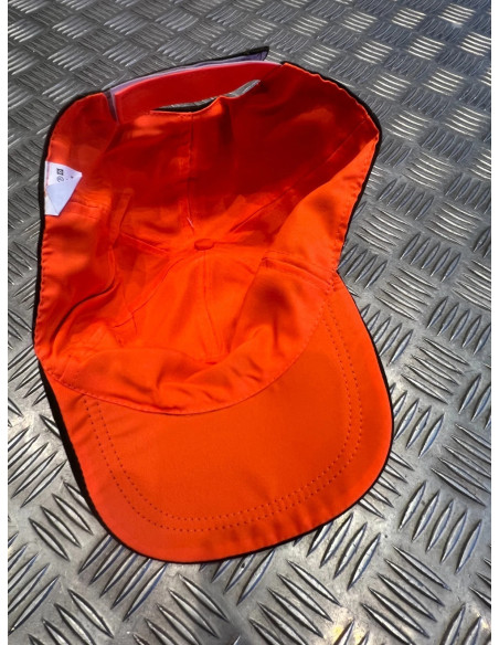 casquette reversible kaki ou orange taille reglable neuf