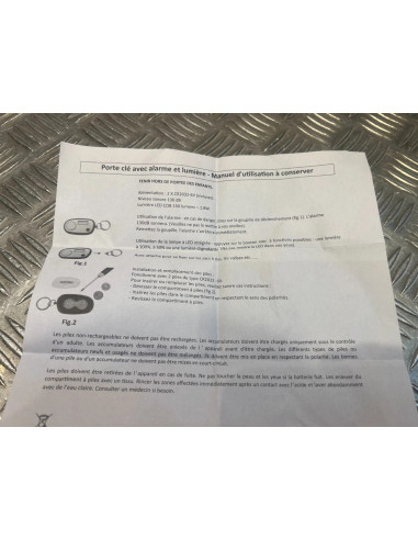 alarme poche compacte anti agression sos sirene lampe flash LED puissante 3 mode