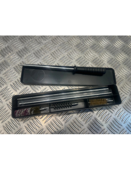 boite avec baguette acier inox + 3 brosses pour nettoyage cal28