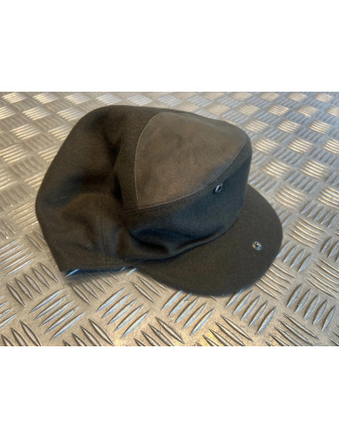 casquette plate confort laine suédine marron vert taille 59 ou 61 neuf