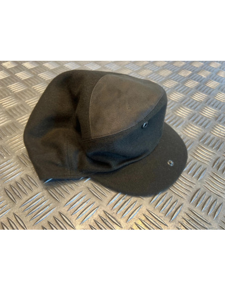 casquette plate confort laine suédine marron vert taille 59 ou 61 neuf