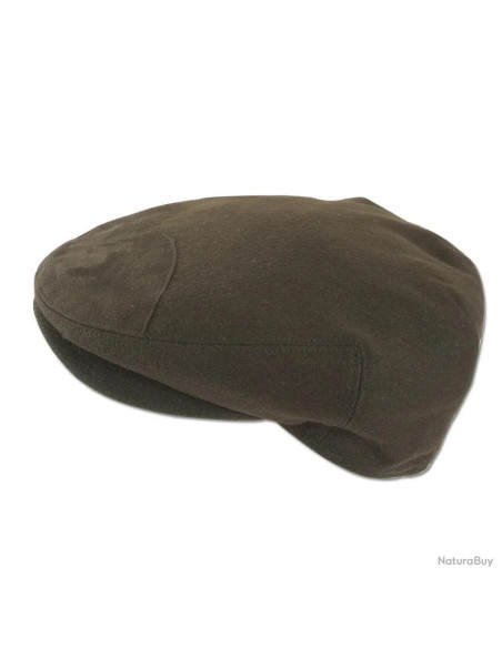 casquette plate confort laine suédine marron vert taille 59 ou 61 neuf