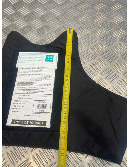 Plaque Balistique 46 X 31 Cm Souple Protection Contre Armes De Poings Et Couteau