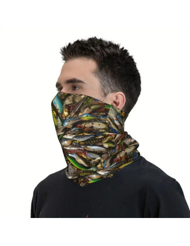Cache nez protege tour cou echarpe masque camo neuf