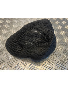 Casquette plate souple beret noir maille respirante taille unique tweed
