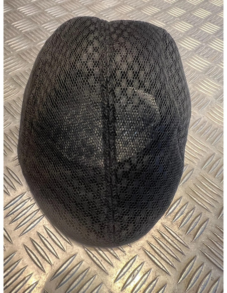 Casquette plate souple beret noir maille respirante taille unique tweed