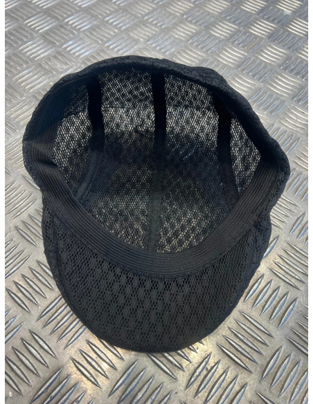 Casquette plate souple beret noir maille respirante taille unique tweed