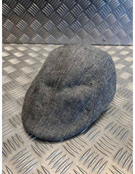Casquette plate souple beret gris taille unique tweed irlandais neuf
