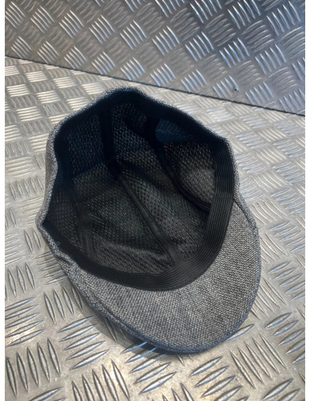 Casquette plate souple beret gris taille unique tweed irlandais neuf