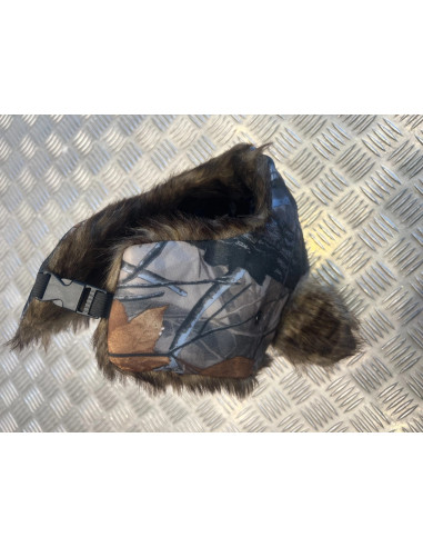 Couvre Tete Bonnet Polaire Pilote Aviation Militaire Chasse Froid Hiver fourrure