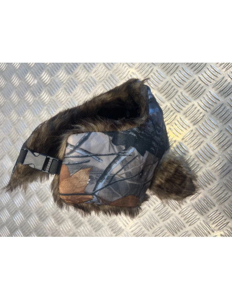 Couvre Tete Bonnet Polaire Pilote Aviation Militaire Chasse Froid Hiver fourrure