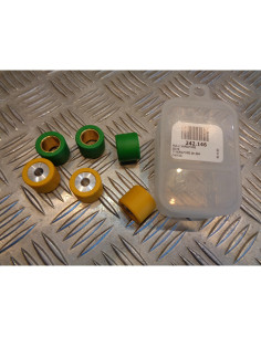 6 galets polini 23 x 18 mm - 14,8 gr et 22 gr scooter 125 250 suzuki kymco honda