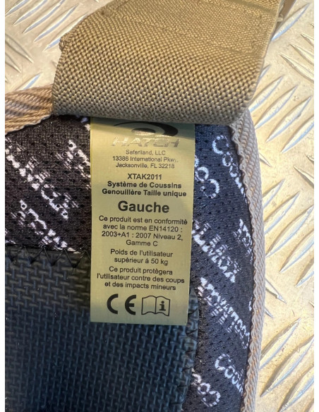 genouillere militaire armee francaise hatch sable tan neuf