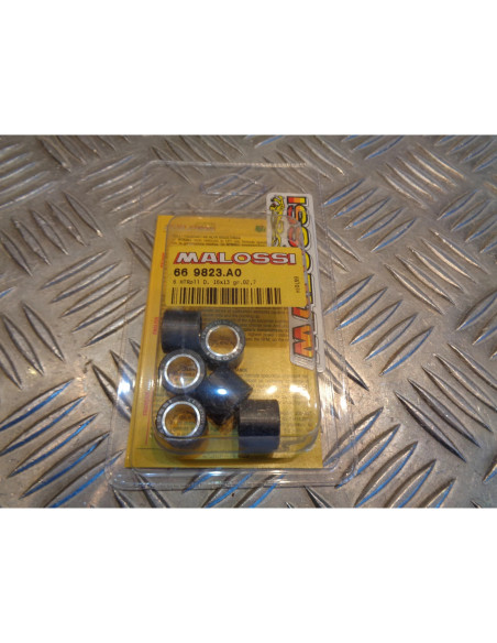 6 galets malossi 16 x 13 mm - 2,7 gr scooter piaggio 50 peugeot kymco ... 66 982