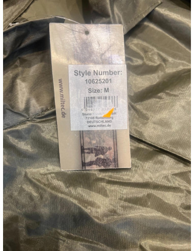 veste wet weather coat mil-tec vert olive taille m neuf