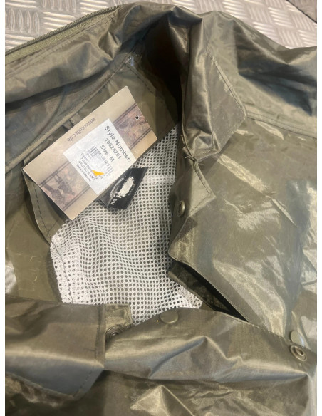 veste wet weather coat mil-tec vert olive taille m neuf