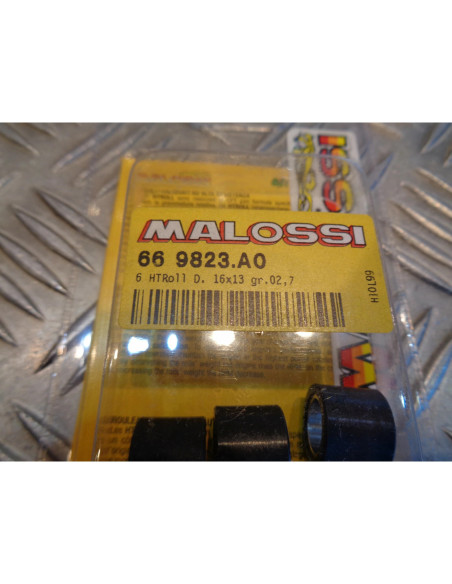 6 galets malossi 16 x 13 mm - 2,7 gr scooter piaggio 50 peugeot kymco ... 66 982