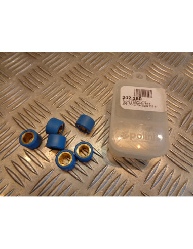 6 galets polini 19 x 13,5 mm - 12,7 gr scooter 125 piaggio aprilia vespa 242.160