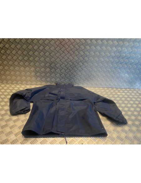 coupe vent veste imperméable pluie bleu marine seyntex militaire armée otan s