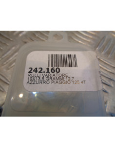6 galets polini 19 x 13,5 mm - 12,7 gr scooter 125 piaggio aprilia vespa 242.160 2