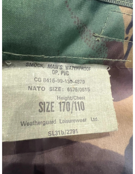 veste coupe vent impermeable pluie dpm smock waterproof militaire british armee