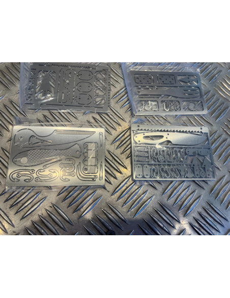 survie 6 cartes outil multifonction peche chasse randonnee camping survivalisme