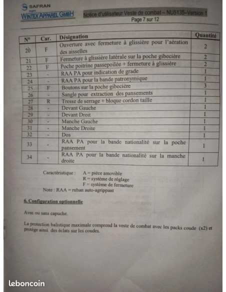 veste parka treillis felin t3 armee francaise seyntex tielt 2008 ripstop camo