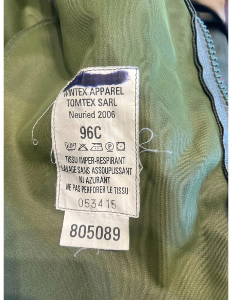 parka veste bdu cam gortex commando wintex tomtex taille 96c m armee francaise