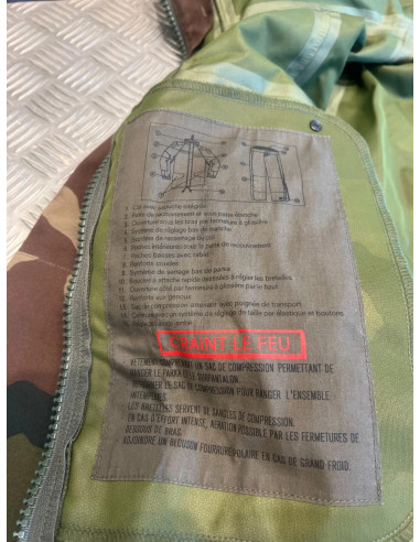 parka veste bdu cam gortex commando wintex tomtex taille 96c m armee francaise