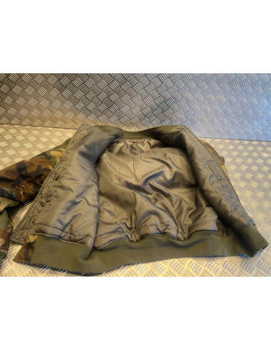 veste blouson bombers mil-tec camo jacket flyers man intermediate ma1 aviateur